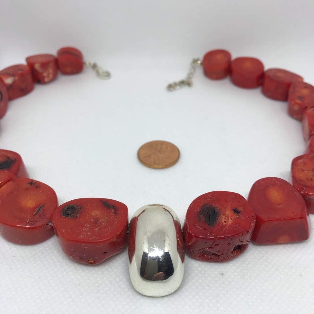 Bamboo coral necklace